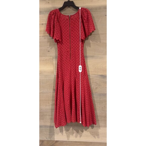 THE GREAT. The Harmony cotton-guipure lace midi dress size 0/ XS - Picture 11 of 13